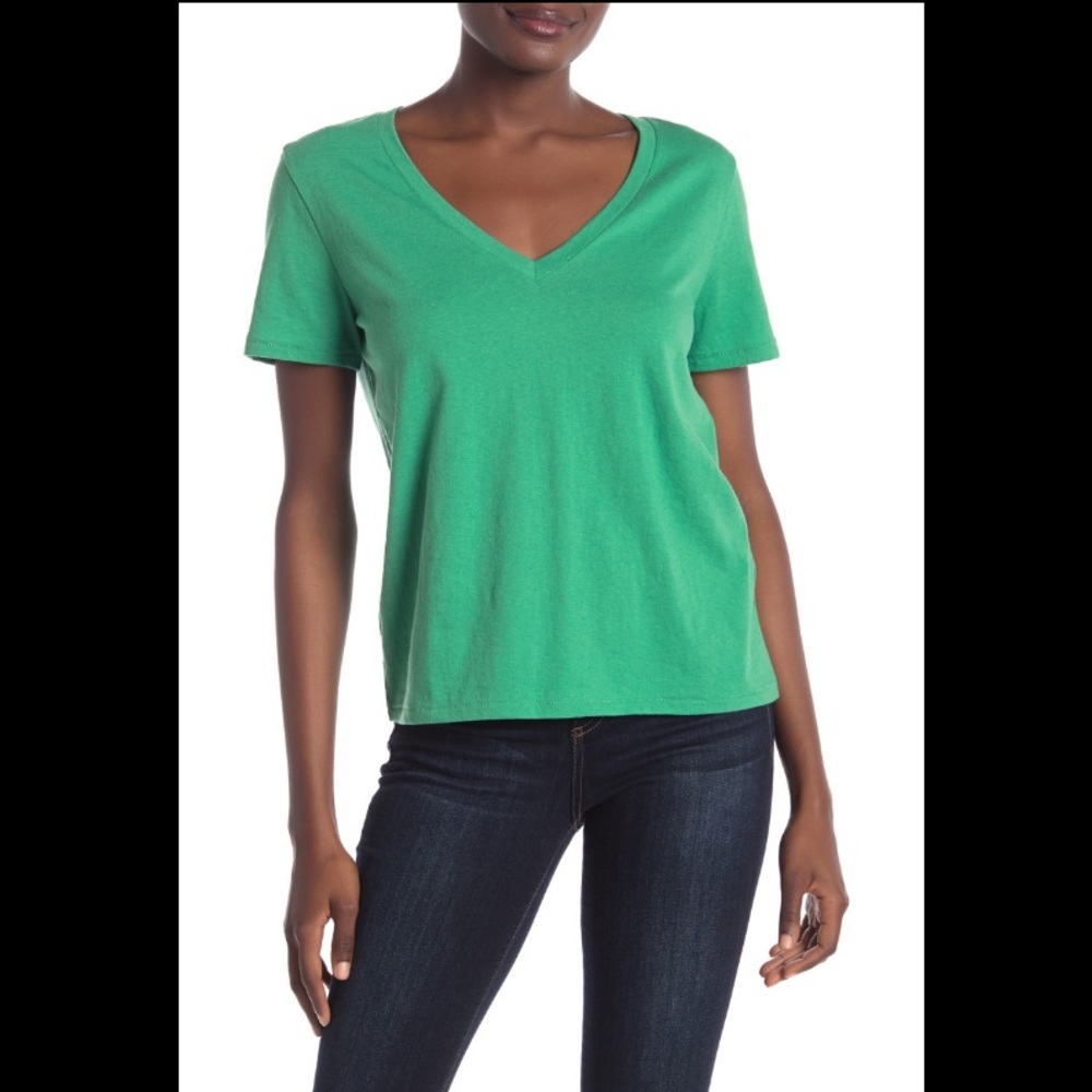 BP Green V-Neck Tee Shirt XS